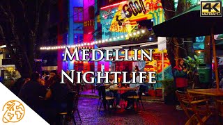 Medellin Nightlife Covid Provenza Poblado Medellin At Night Walking Tour Parque Lleras [upl. by Rebmak]