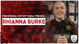 Rhianna Burke  Featherstone Rovers  Promotion PlayOff Final preview [upl. by Orran943]