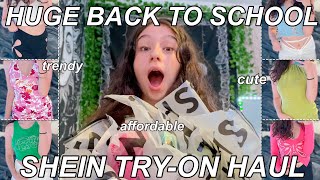 HUGE TRENDY BACK TO SCHOOL SHEIN TRYON HAUL 2021 [upl. by Ylicis592]