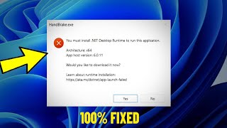 You must install NET Desktop Runtime to run this application in Windows 11  10 87  How To Fix ✅ [upl. by Schwejda]