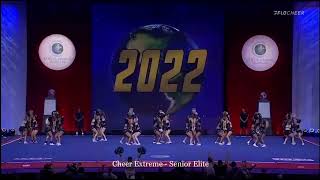 Cheer Extreme Senior Elite Worlds Day 2 2022 [upl. by Emanuele]