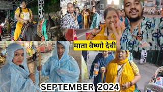 माता वैष्णो देवी यात्रा September 2024 latest video 😱😱2 तारीख को हुआ भूस्खलन 3 तारीख को कारी यात्रा [upl. by Jerman]