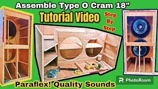 ASSEMBLE PARAFLEX TYPE O DUAL 18quotSUBWOOFER BOX TUTORIAL VIDEO THE BEST SUBWOOFER 4000WATTS [upl. by Eltsirhc995]