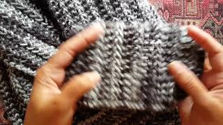 How to knit the 1row repeat scarf a Knittycats Knits tutorial [upl. by Dimitri496]