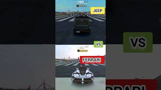 Jeep Wrangler vs La Ferrari  Top Speed test  gaming youtube shorts [upl. by Aiduan]