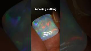 Saxon cuts a top gem cushion cut gemstone uncutopal opalpolished [upl. by Lolanthe]