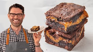 Incredible Caramel Brownies Recipe [upl. by Kristian]