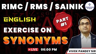 25RIMC December 2024  Synonyms part 1  Rimc Exam 2024 English Online Class [upl. by Eeladnerb]