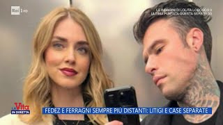 Fedez e Chiara Ferragni sempre più distanti litigi e case separate  La Vita in diretta 25032024 [upl. by Hasila]