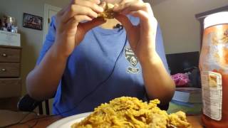 ASMR Popeyes Fried Chicken 2  Spicy [upl. by Nowahs974]