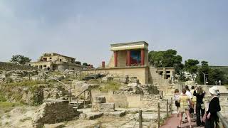 Le palais de Knossos Cnosos  Crète  Grèce [upl. by Ellennoj]