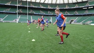 Irwin Mitchell Mentoring Club Grassroots Rugby Pitch Day at Twickenham with Coach Ken Baker [upl. by Krenn107]