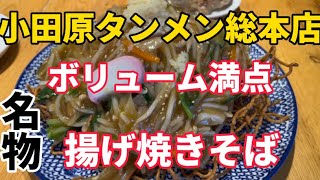 【小田原グルメ】小田原タンメン総本店の満腹盛りの揚げ焼きそばが迫力満点で美味かった。 [upl. by Kathryn]