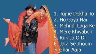 Dilwale Dulhania Le Jayenge DDLJ  Shahrukh Khan  Kajol  Full Songs  music world [upl. by Hanser47]