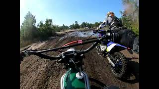 1974 Honda CR125 Elsinore versus Modern Bikes at the 2023 Wild Boar GNCC race in Palatka Florida [upl. by Ecnahs]