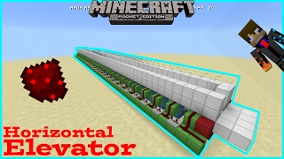 Mcpe Fast Travelator Horizontal Elevator [upl. by Idaline]