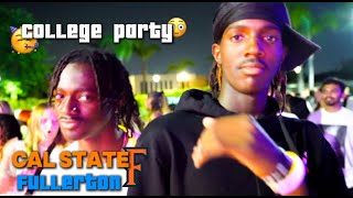 I Went To My First College Party Cal State Fullerton  Vlog [upl. by Rufe959]