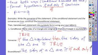 Biconditional Statements and Venn Diagrams Part 1 [upl. by Leddy238]