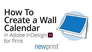 How to Create a Wall Calendar in InDesign for Print [upl. by Ponce]