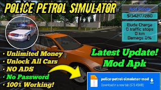 Police Patrol Simulator Mod Apk 2024  Police Patrol Simulator Gameplay  Unlimited Money [upl. by Kirby633]