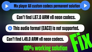 1870 ARM v8 NEON codecs PERMANENT SOLUTION  MX 1870 NEON CODECS [upl. by Acyre]