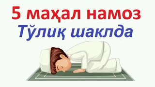 5maxal nomoz oqish tartibi erkaklar uchun 5махал намоз окиш тартиби еркаклар учун ISLOMIYYOL 🫵🤲 [upl. by Toy]