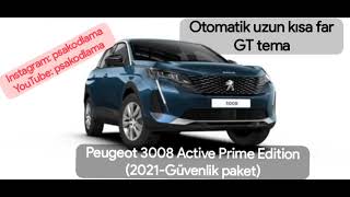 Peugeot 3008 Active Prime Edition Güvenlik paket gizli özellikler [upl. by Ennairda]