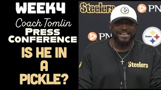 Coach Mike Tomlin Press Conference Pittsburgh Steelers vs Colts Week 4 [upl. by Twelve]