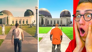 Reacting To GTA 5 vs REAL LIFE [upl. by Asatan]