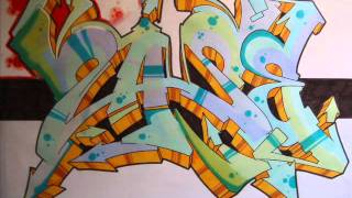 graffiti sketch drawing quotZASEquot battle entry [upl. by Lammond]