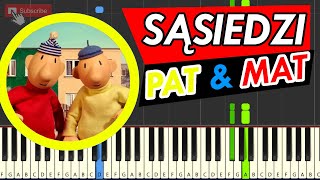 PAT amp MAT A je to  SĄSIEDZI Piano Tutorial  SUPER EASY  ŁATWA WERSJA  Pat amp Mat Theme Song [upl. by Horner763]