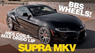 Supra MKV on BBS Wheels  HKS Coils  Max Orido Lip [upl. by Bonacci]