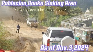 POBLACION BAUKO SINKING AREA AFTER BAGYONG KRISTINE AT LEON  ATM [upl. by Akeenat115]