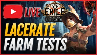 Lets test some FARM🔴LACERATE Gladiator Build PoE 325 [upl. by Clement]