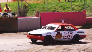 Standard Saloons  Daylesford Speedway 20th Oct 2024 Dirt Track Speedway [upl. by Aerdnuahs]