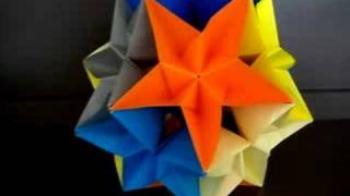 Complex Dodecahedron Modular Origami [upl. by Aggappe]