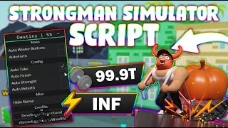 NEW Strongman Simulator Script PASTEBIN 2024 INF ENERGY FAST AUTOFARM SPEED AUTO REBIRTH [upl. by Ydner]