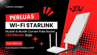 Cara Memperluas Wifi StarLink Pake Router Dual Band Gigabit Ruijie RGEW1200 [upl. by Dania472]