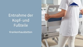 Krankenhausbetten  Funktionsvideo  Entnahme Kopfteil amp Fußteil  Stiegelmeyer [upl. by Gaspard170]