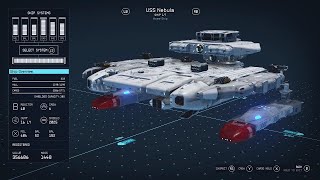 Starfield Star Trek Nebula Class star ship Build mods build x2 [upl. by Nnylharas]