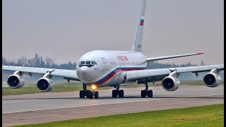 Government IL96300 Russia  Special Flight Squadron Taxing and takeoff [upl. by Lienet]