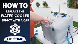 How to Replace the Water Cooler Spigot with a Cap  Lifetime How To [upl. by Atiuqal]