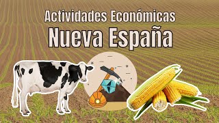 Actividades Económicas de la Nueva España Agricultura Minería Ganadería y Comercio [upl. by Riaj498]