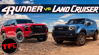 How Does the New Toyota 4RUNNER Stack Up to the New Land Cruiser [upl. by Eonak]