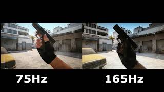 75Hz vs 165Hz Test Refresh Rate [upl. by Anined]