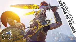 Assassins Creed Odyssey Where to FInd XIPHOS of PELEUS Location Legendary Sword  Engraving Unlock [upl. by Medrek]