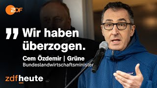 Protest der Landwirte  Schmerzgrenze laut Özdemir überschritten  heute journal [upl. by Enived]