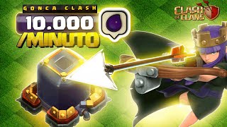 10000 ELIXIR OSCURO POR MINUTO FARMING INTELIGENTE en Clash of Clans [upl. by Eiclek]