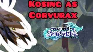 Kosing as Corvurax  Creatures of Sonaria [upl. by Tab]