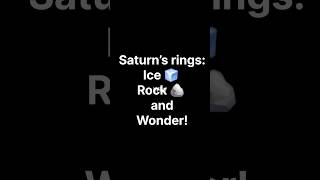 Saturn’s rings Ice rock and Wonder  universe facts [upl. by Mandeville59]